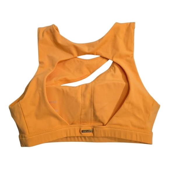 Cleo Harper Quinn Bralet California XS US 4 Orange Cutout with Open Back - Picture 4 of 5